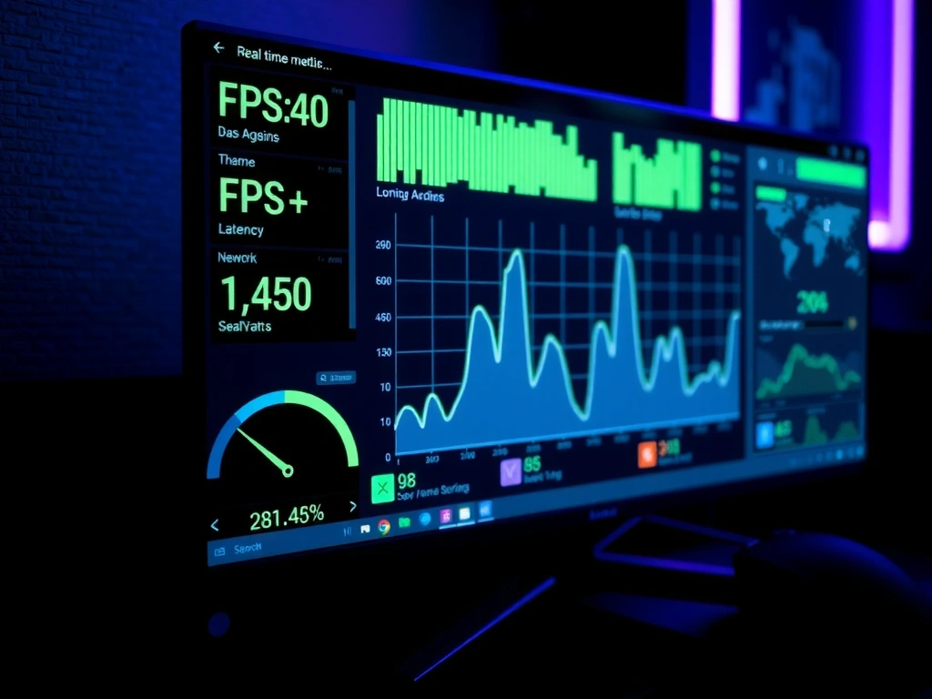 Dashboard view of performance metrics tracking
