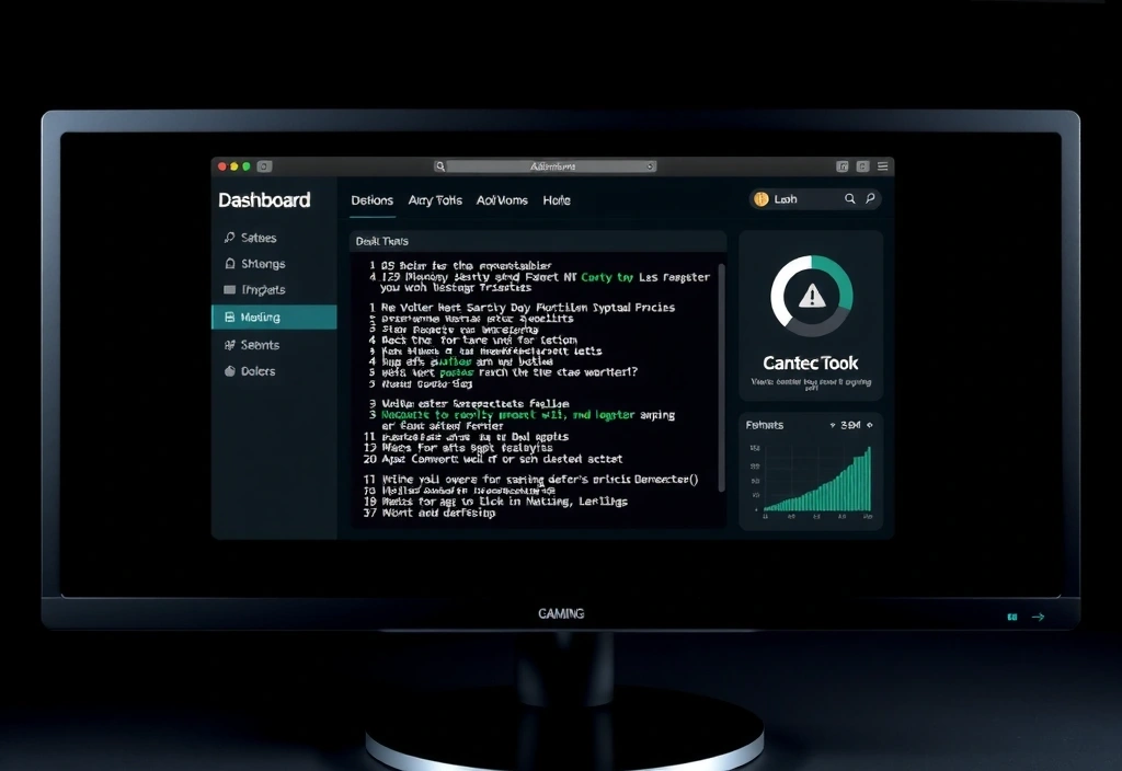 Abstract dashboard warning interface